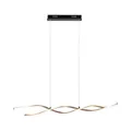 Produktbild: LED Hängelampe dimmbar Schwarz Gold 105 cm 20 W 3000 K Esszimmer Pendelleuchte