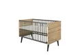 Produktbild: Schardt Babybett MORRIS OAK Kombi-Kinderbett 70x140 cm, Dekor Artisan Oak, Made in Germany, umbaubar zum Juniorbett