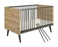 Produktbild: Kombibett 70x140 Babybett Kinderbett Lattenrost Kindermöbel Schardt Morris Oak