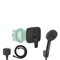 Produktbild: Hansgrohe Unterputz Talis Dusch Set Regendusche Duschsystem Kopfbrause schwarz