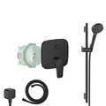 Produktbild: Hansgrohe Unterputz Talis Duschsystem Regendusche Dusche Set Kopfbrause schwarz