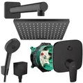 Produktbild: Hansgrohe Unterputz Talis E schwarz Duscharmatur Regendusche Duschsystem black