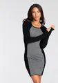 Produktbild: Melrose Strickkleid figurbetonte Mini-Passform im Colour Block Stil