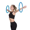 Produktbild: HOOPOMANIA Arm Hoop [2-teilig - blau] Minihoop gegen schlaffe Oberarme mit Schaumstoff