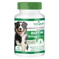 Produktbild: Biotin 800 µg mit Vitalstoffen - 90 Tabletten für Hunde für prima Fell | Vetipur