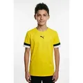 Produktbild: PUMA Fußballtrikot TEAMRISE JERSEY JR Fußball, Kurzarm, mit Rundhalsausschnitt, mit DryCELL Technologie gelb 140 EU
