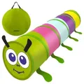 Produktbild: KRUZZEL Spielzelt Kinderzelt Raupe Krabbeltunnel (Spar-Set, 1-tlg., Kinderspieltunnel) Tunnel entfaltet sich von selbst bunt|grün