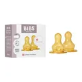 Produktbild: BIBS 2er-Pack Flaschensauger. Anti-Kolik. Extra Sauger für BIBS Babyflaschen. Runde Saugerform. - Naturkautschuk/Latex. Slow Flow