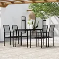 Produktbild: vidaXL 5-tlg. Garten-Essgruppe Schwarz