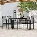Produktbild: 5-tlg. Garten-essgruppe Schwarz - Vidaxl