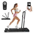 Produktbild: ZIPRO Newlite Laufband Klappbar, Walking Pad, Zwei Trainingsmodi, Faltbares FlatFold Design, Geschwindigkeit 1-10 km/h, Hohe Stabilität bis 110 kg, Easy Walk Dämpfung, Leiser Motor, LED-Display