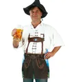 Produktbild: Fries Kostüm Bayern Lederhose Schürze Sepp Kostüm Umhang Oktoberfest Karneval Party