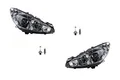 Produktbild: Johns, Scheinwerfer Halogen passend für Peugeot 308 05/2011- mit H7 H1 Set Links Rechts