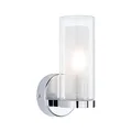 Produktbild: Paulmann 71076 Wandleuchte Selection Bathroom Luena IP44 E14 230V max. 20W dimmbar Chrom, Glas einflammige Badleuchte - ohne Leuchtmittel