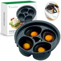 Produktbild: CucinaOra steamEGGS Eierkocher 4 Eier Thermomix Zubehör TM6 TM7 - Egg Boiler - Zubehör für den Thermomix Vorwerk TM5 TM31 TM7 - Pochierer Eier - Poached Egg