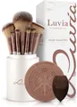 Produktbild: Luvia Cosmetics Kosmetikpinsel-Set PRIME VEGAN PRO, 15 tlg., Mit 12 Pinseln aus Nurai-Haar, Schwamm und Reinigungsmatte, vegan.