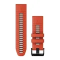 Produktbild: Garmin - Quickfit 26 Watch Band - Uhrenarmband - Silikon - Farbe: Flammenrot/Graphit, Teile in Schwarz