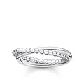 Produktbild: THOMAS SABO Ring doppel Kugeln silber 925 Sterling Silber TR2321-001-21-48