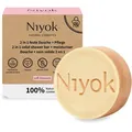 Produktbild: Niyok 2 in 1 feste Dusche & Pflege Soft blossom, 80 Gramm