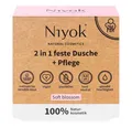 Produktbild: Niyok Feste Duschseife 2in1 feste Dusche+Pflege - Soft blossom 80g