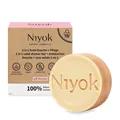Produktbild: Niyok 2 in 1 feste Dusche + Pflege - Soft blossom Bio 80g