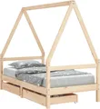 Produktbild: vidaXL Kinderbett mit Schubladen 80x160 cm Massivholz Kiefer