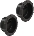 Produktbild: 2x Endstück Warmluftaustritt Schwarz Truma für 65mm Warmluftrohre verschließbar