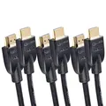 Produktbild: AmazonBasics High-Speed HDMI Cable to HDMI Cable - 3 Feet 3-Pack