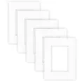 Produktbild: nielsen Conservation Passepartout Karton 1,5 mm | 5er Set | Außenformat 18x24 cm für Bildformat 10x15 cm | Polarweiß (hellweiß) | strukturierte Oberfläche
