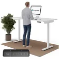 Produktbild: Ergotopia Schreibtisch Desktopia One (elektrisch höhenverstellbarer Schreibtisch) weiß 160 cm