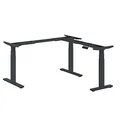 Produktbild: Ergotopia® Desktopia Edge elektrisch höhenverstellbares Tischgestell für Eckschreibtische/Premium Ecktischgestell mit 3 Jahren Garantie (Schwarz)