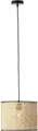 Produktbild: Brilliant Pendelleuchte WILEY, ohne Leuchtmittel, 174 cm Höhe, Ø 30 cm, E27, kürzbar, Rattan/Metall, holz hell/schwarz