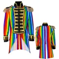Produktbild: Zirkusdirektor Kostüm - XL 54 - Zirkus Herrenkostüm Regenbogen Frack Manege bunt