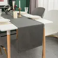 Produktbild: Simurq Tischläufer Modern | Abwaschbar, Wasserabweisend, Lotuseffekt | Outdoor, Pflegeleicht | Anthrazit | Table Runner Tischband (Anthrazit, 30x120 cm)