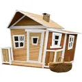 Produktbild: Ambia Garden Spielhaus, Braun, Weiß, Holz, Hemlocktanne, 220x174x193 cm, EN 71, CE, FSC 100%, Outdoor Spielzeug, Spielhäuser