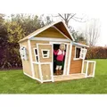 Produktbild: Axi Lisa Spielhaus Braun - Weiß 193 x 220 x 174 cm