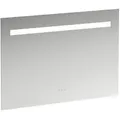 Produktbild: LAUFEN Leelo Spiegel mit integrierter horizontaler LED-Beleuchtung, Aluminiumrahmen, 1000 mm, Version mit 3 Touch Sensorschaltern, H4476639501441