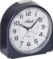 Produktbild: Atlanta 1932/5 Wecker Quarz analog metallic blau leise ohne Ticken Snooze