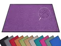 Produktbild: Hanse Home Fußmatte (S-XXL) 40x60cm – 12 Farben – Fussmatte Outdoor Schmutzfangmatte Türmatte Waschbar & Wetterfest rutschfest für Eingangsbereich & Außenbereich – Violett