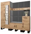 Produktbild: ABIKS MÖBEL Garderoben-Set ARTIN Set 13 Garderobe mit gepolsterten Paneelen, Industriell Design