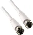 Produktbild: Schwaiger SAT Anschlusskabel KVC230 052 (75dB) weiß, 3,0m, 1x F Stecker / 1x F Stecker
