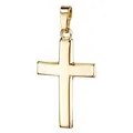 Produktbild: Goldkreuz 750 Gold-Kreuz 18 Karat für Damen, Herren und Kinder Kreuzanhänger Kettenanhänger in gewölbter Form + Schmuck-Etui