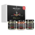 Produktbild: Mediterrane Gewürzmischung 3er Gewürzset Geschenkset italienische spanische und Kräuter der Provence für Fleisch Nudeln und Sossen zum Grillen und Braten