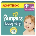 Produktbild: Pampers® Windeln Baby Dry Größe 4+ 198ST für Babys und Kleinkinder (4-18 Monate) 8006540785065
