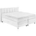 Produktbild: Boxspringbett, weiß, B:195cm L:210cm, Bezug: 100% Polyester;Polsterung: 100% Polyester, WESTFALIA SCHLAFKOMFORT, Komplettbetten, Boxspringbett, wahlweise mit Bettkasten und Topper