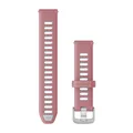 Produktbild: Garmin Schnellwechsel-armband, Silikon pink/steinweiss/silber 18 mm