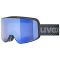 Produktbild: uvex pyrit FM - Skibrille für Damen und Herren - Filterkategorie 2 - vergrößertes, beschlagfreies Sichtfeld - schwarz matt dl-blau-klar S2 - one size