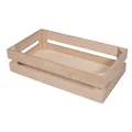 Produktbild: Holzkiste Latten-Optik, FSC Mix Credit, 30,5x16,7x7,6cm, + 2 Wandhaken