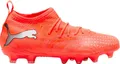 Produktbild: PUMA Future 9 Match FG/AG Jr, Fußball, Männlich, Orange, Weiß, Kind, Einfarbig, Schnürverschluss