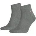 Produktbild: TOMMY HILFIGER Herren Quarter Socken, Vorteilspack - Sneaker, Unifarben, 39-49 Grau 47-49 8er Pack (4x2P)